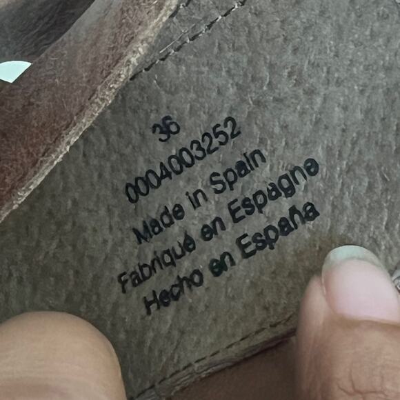 Free People Tan Leather Chunky Lug Sole Jesse Cut Out Boots Womens 36 EU - Picture 11 of 13